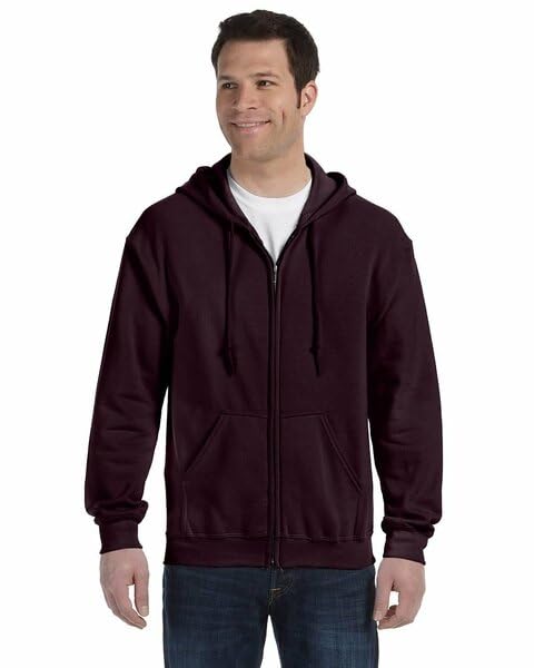 Gildan Fleece Zip Hooded Sweatshirt 1 Pack Style (G1860) Image