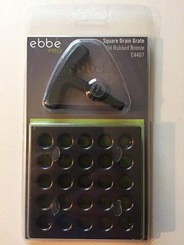 Ebbe E4407 Square Shower Drain Grate, Oil Rubbed Bronze - Thumbnail 3