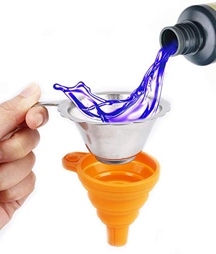 Enomaker 3D Printer Resin Filter,Resin Filter Cup+Silicon Funnel Disposable for 3D Printer ANYCUBIC Photon ELEGOO Mars WanHao Sparkmaker Kelant D7/D8 DLP SLA UV
