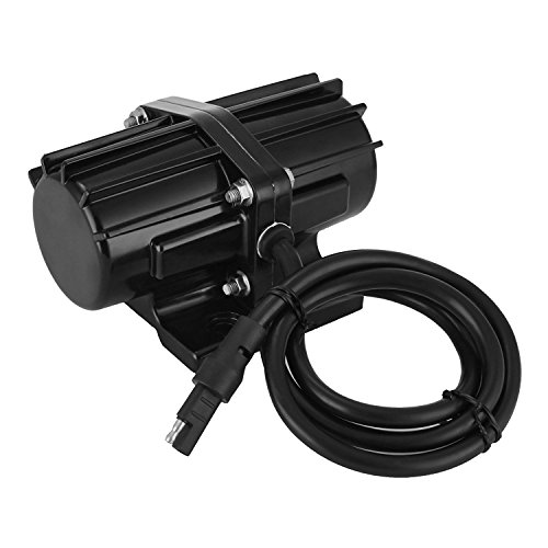 Happybuy 80LB Vibrator Motor Salt And Sand Spreader for Snow Plough 12V DC (black)