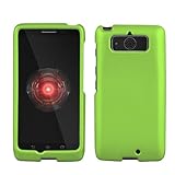 Spots8® Motorola Droid Mini XT1030 Slim Light Hybrid Snap On Non-Slip Matte Hard Case Hard Case Rubberized Rubber Coating Protective Case - Neon Green