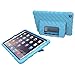 Apple iPad Air 2 Hideaway with Stand Light Blue Gumdrop Cases Silicone Rugged Shock Absorbing Protective Dual Layer Cover Case