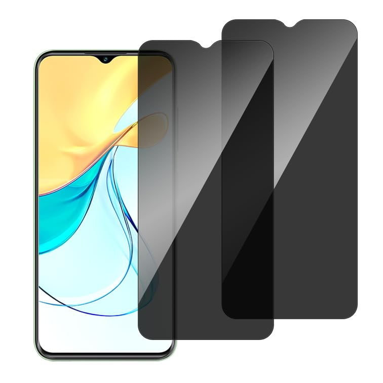 chejuza Privacy Phone Screen Protector for ZTE Blade V50 Design/ZTE Blade A73 4 g [2 Pieces], 9H Hardness, Full Coverage Anti Spy Tempered Glass, HD