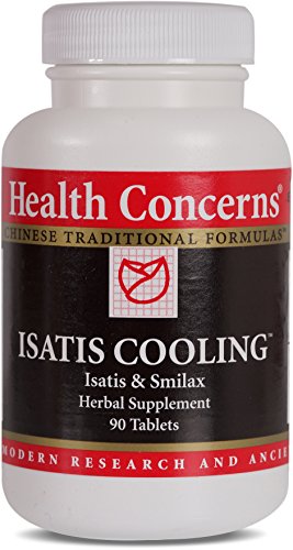 Health Concerns - Isatis Cooling - Isatis and Smilax Herbal Supplement - Chien Chi Tai Wan - 90 Tablets