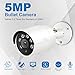 Anpviz 5MP Outdoor Bullet POE IP Camera with Microphone Audio Wide Angle Security Camera Outdoor Indoor, 2.8mm Lens Motion Detection,98ft, SD Card Slot,Audio