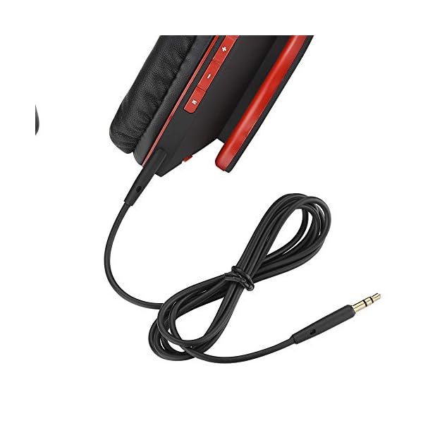 PowerLocus-Bluetooth-Over-Ear-Headphones-Wireless-Stereo-Foldable-Headphones-Wireless-and-Wired-Headsets-with-Built-in-Mic-Micro-SDTF-FM-for-iPhoneSamsungiPadPC-BlackRed PowerLocus Bluetooth Over-Ear Headphones, Wireless Stereo Foldable Headphones Wireless and Wired Headsets with Built-in…