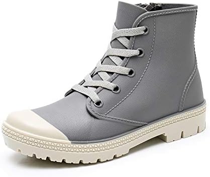 Tomorrow S Star 防水シューズ ハイカットスニーカー レインブーツ レースアップ 軽量 雨晴兼用 23 25cm