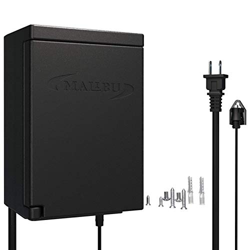 Malibu Low Voltage Transformer 120 Watt for Outdoor Landscape Lighting with Photocell Sensor