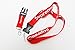Urban Fashion Streetwear Lanyard, Neck Strap Keychain Holder for Keys, Phones, Bags, Accessories (Red w/White Letters)