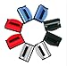 Nicebee 2Pcs Red Universal Fit Car Seatbelt Adjuster Clip Belt Strap Clamp Shoulder Neck Comfort Adjustment Child Safety Stopper Buckle