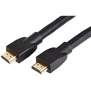 Amazon Basics – Cavo HDMI 4K da 4,6 m, alta velocità con Ethernet 18 Gbps, 4K@60 Hz, 2160p, Nero