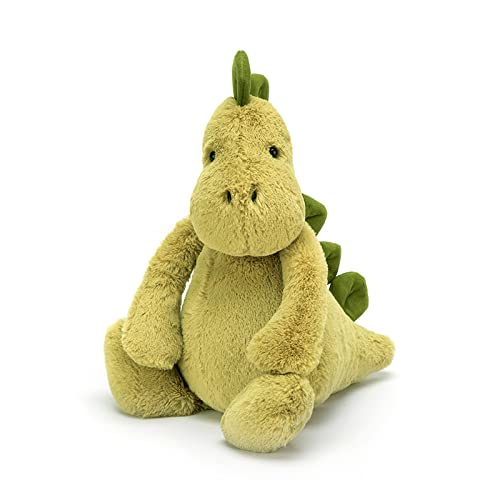 Jellycat Bashful Dino Stuffed Animal, Medium 12 inches | Dinosaur Plush Toy | Classic Children's Gift