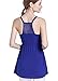 SUIEK Nursing Top Tank Cami Maternity Shirt Sleep Bra for Breastfeeding (Medium, Black+Royal Blue+Burgundy)