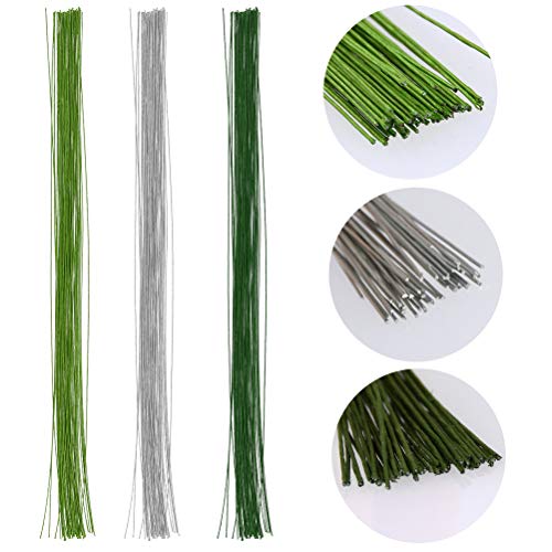 Floral Arrangement Kit Tools, Stem Wire Floral Wire 14.2 Inch 26 Gauge Wire 150pcs, 114.8ft 22 Gauge Green Floral Wire Flexible Paddle Wire for Crafts, Wreaths, Garland and Floral Arrangements - Thumbnail 2