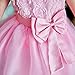 NNJXD Girl Sleeveless Lace 3D Flower Tutu Holiday Princess Dresses Size 5-6 Years Pink