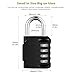 Combination Lock, KeeKit 4 Digit Combination Padlock, Waterproof Combination Lock Set for School, Gym or Sports Locker, Door, Cases, Toolbox and Fences, Hasp Storage, Silver&Black, Pack of 2