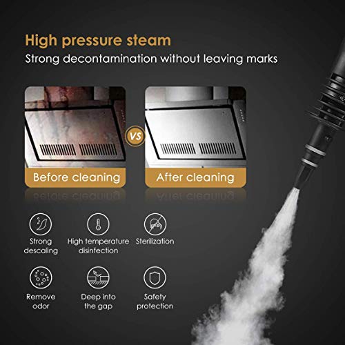 Handheld Pressurized Cleaner with 9-Piece Accessory Set - Multi-Purpose and Multi-Surface All Natural, Chemical-Free Cleaning for Home, Auto, Patio, More - Thumbnail 5