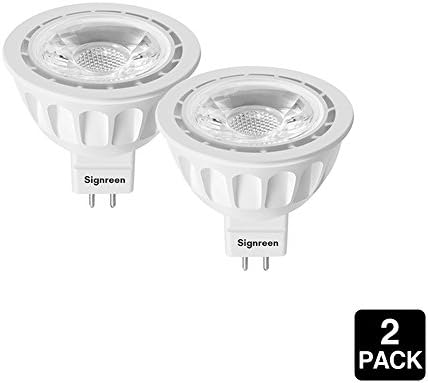 MR16 LED Light Bulbs 5W GU5.3 LED Spotlight Light, 50W Equivalent Halogen Bulbs, 4000K Neutral White AC/DC 12V, 40 Degree, 90% Energy Saving, 5 Years Warranty 2 Packs by Signreen