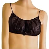 Disposable Black Spa Bras, Medium-Large (50 count/DB902B)
