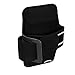 Evershow Water Resistant Sports Armband for iPhone 6/6S Plus (5.5-Inch), Galaxy S6/S7 Edge, Galaxy Note 5, with Key Holder/Flap | High Visibility Night Reflective Running Exercise Armband (Black)