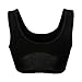 Clivia Padded Yoga Sports Bra - Wirefree with Removable Pad (Black, XL Fit 36AA 36A)