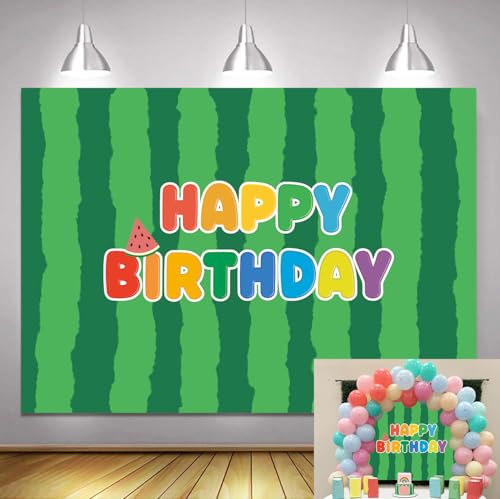 Watermelon Birthday Party Backdrop