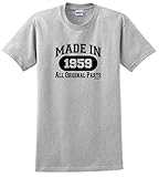 60th Birthday Gift Made 1959 All Original Parts T-Shirt Large Ash