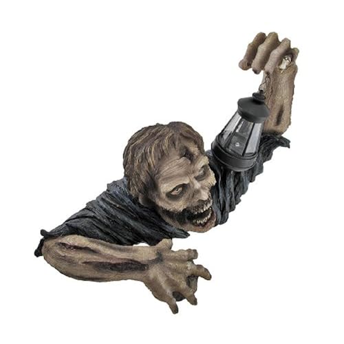 `Dead Rising` Zombie Holding Lantern Solar Powered Garden Light Lamp Tools & Home Improvement, Lighting & Ceiling Fans, Outdoor Lighting, Landscape Lighting, Figurine Lights