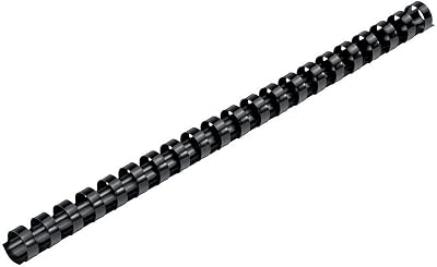 Q Connect 10mm Binding Comb Black Pack of 100 for Comb Binding Machines