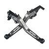 Motor CNC Aluminium Verstelbare Rem Koppeling Hevels Opvouwbaar voor MT07 MT 07 2014-2020-Grijs+Grijs+Zwart+Zwart