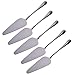 STONCEL Stainless Steel Pie Cake Server Pie Slicer with Mirror Finished Onside with Fine Serrated Edge (5-PACK)