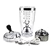 Protein Shaker Bottle,Rechargeable 16oz Vortex Mixer for Protein Mixes,Stainless Steel Electric Protein Shake Cup,Portable High-Torque Tornado Shaker,Automatic Stirring Blender for Powder (16oz)