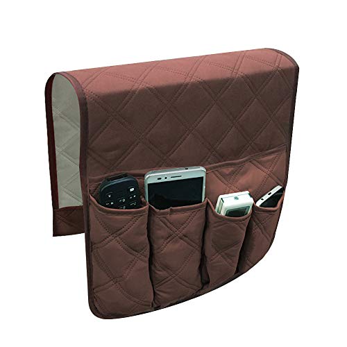 Armrest Organizer for Sofa Couch Chair, Waterproof Hanging Recliner Caddy 5 Pockets Storage Bag
