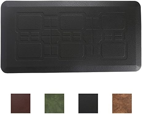 HEALEG Comfort Anti Fatigue Mat 20 x 39 x 3/4",Standing Floor Mat, Perfect for Kitchens and Standing Desks (BLACK)