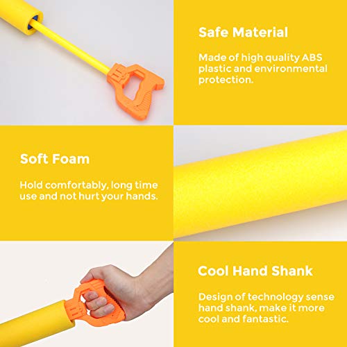 VICNOVA Water Guns for Kids, 3Pack Super Soaker Foam Water Blaster Shooter Summer Fun Outdoor Swimming Pool Games Toys for Boys Girls Adults