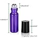 Olilia Glass Roll on Bottles with Metal Roller Balls - Essential Oils Key included 12 Pack of 5ml (Lyons Blue)