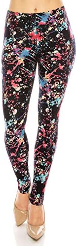 The Leggings Gallery Women's Printed Fashion Leggings Ultra Soft Solid & Patterned - Regular/Plus Sizes