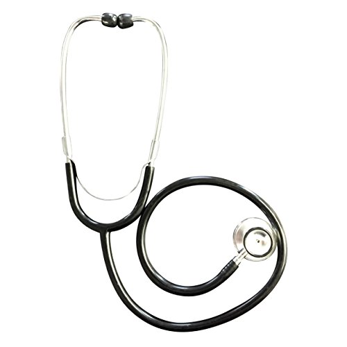 Primacare DS-9291-BK Classic Series Pediatric Dual Head Stethoscope, 22" Length, Black