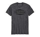 Harley-Davidson Official Men's Classic Logo Slim Fit Tee, Grey