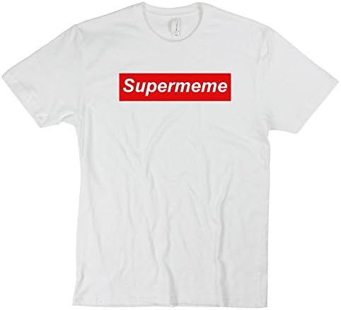 DAB Apparels MEN'S WHITE COLOUR HALF SLEEVE SUPERMEME ROUND NECK COTTON T-SHIRT