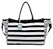iwill CREATE PRO Travel Totes Luggage, Canvas Travel Storage Bag, Blue Stripes