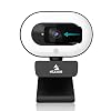 NexiGo StreamCam N930E with Software, 1080P Webcam with Ring Light and Privacy Cover, Auto-Focus, Plug and Play, Web…