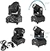 MFL. 10W RGBW LED Moving Head Light, 2-Pack, Auto/DMX/Sound Activated, Compact Aerial Effect, Fast Pans and Tilts, Suitable for KTV/Bar/Disco/Weddings/Family Parties