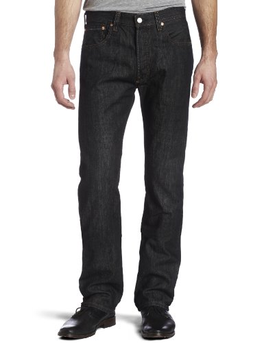 Levi's Men's 501 Original Fit Jean, Iconic Black, 36x36