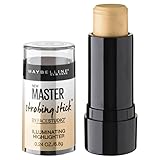 Maybelline New York Facestudio Master Strobing Stick Illuminating Highlighter, Medium Nude Glow, 0.24 Ounce