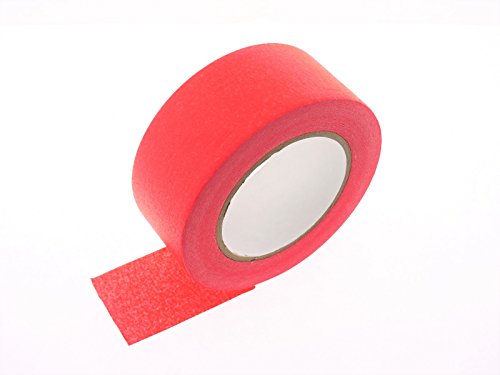 2" in x 60yd Red Masking Tape Extra Sticky PRO Grade High Stick Special Project Painters Tape Painting Trim Arts Crafts School Home Office 21 Days 48MM x 55M 1.88 inch - Thumbnail 2