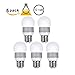 (Pack of 5) 5w E26 LED Bulbs, 12 Volt, Warm White, Round Shape, 40w Equivalent, Solar Powered LED Bulbs, Off Grid LED Bulbs