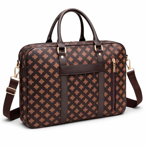 Pasta Executiva Feminina Para Notebook 39cm Bolsa de Trabalho com Alça Transversal Removível e Zíper Duplo