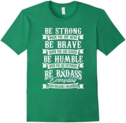 Men's Mesothelioma Awareness T Shirt For Women / Men Medium Kelly Green