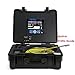 GooQee Sewer Inspection Camera Drain Pipe - Sony CCD Head Underwater 20m - 130ft Fiberglass Push Cable - 7inch DVR with 8G SD Card - PIC003 (40m + Distance Counter + Sonde)